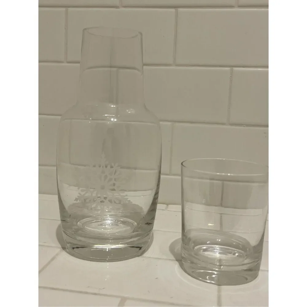 Bedside Water Pitcher with Glass